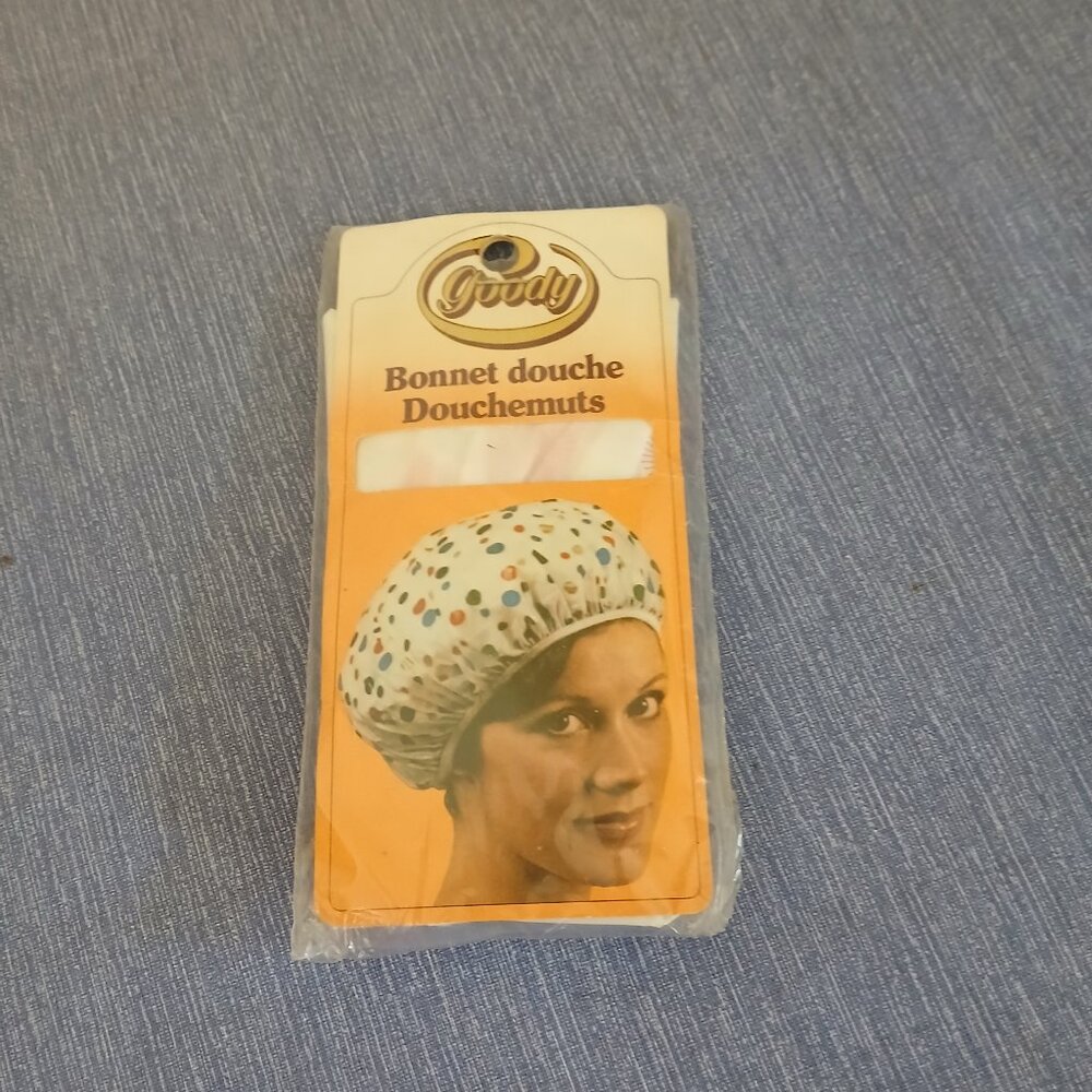Vintage Goody Shower Cap -Bouffant Dot Pattern new